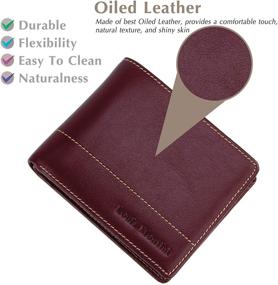 img 2 attached to Louis Montini Genuine Full Grain Blocking Men's Accessories and Wallets, Card Cases & Money Organizers