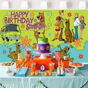 img 3 attached to 🎉 Scooby Doo Birthday Party Supplies Theme Background Photography for Kids - 5x3ft Boys Girls Birthday Party Decorations Banner Photo Booth Props LF-341