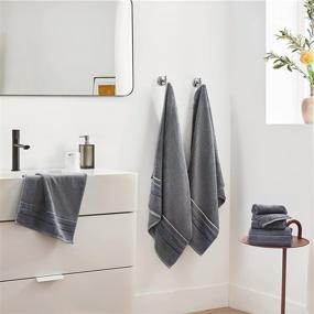 img 1 attached to Bedsure Bath Towel Set 6Pieces Grey