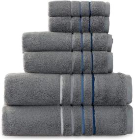 img 4 attached to Bedsure Bath Towel Set 6Pieces Grey