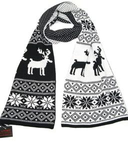 img 4 attached to ❄️ Snowflake Christmas Scarves for Men and Women