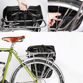 img 1 attached to Rhinowalk Waterproof Bike Pannier Bag: Ultimate Cycling Accessory for Cargo Rack, Laptop & More