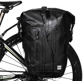 img 4 attached to Rhinowalk Waterproof Bike Pannier Bag: Ultimate Cycling Accessory for Cargo Rack, Laptop & More