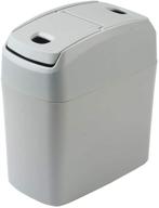 🚗 gray car trash can with lid – waste container & garbage bin for home office and car logo