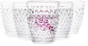 img 4 attached to 🥃 Hobnail Old Fashioned Iced Beverage Glass | Premium Vintage Tumbler Set (10.25 oz., Set of 6) for Refreshments, Soda, Juice, Whiskey, Water | Ideal for Dinner Parties, Bars, Restaurants | Clear Tumbler