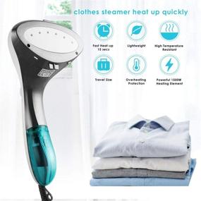img 3 attached to 👕 Wellwerks Clothes Steamer: 1500W Portable Fabric Steamer for Home and Travel