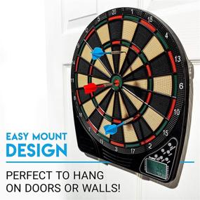 img 3 attached to 🎯 Franklin Sports Electronic Dart Board Sets: Soft Tip Electric Dartboard with Digital Scoreboard - Perfect for Adults and Kids - (6) Darts Included