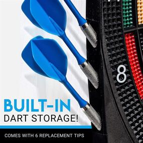 img 2 attached to 🎯 Franklin Sports Electronic Dart Board Sets: Soft Tip Electric Dartboard with Digital Scoreboard - Perfect for Adults and Kids - (6) Darts Included