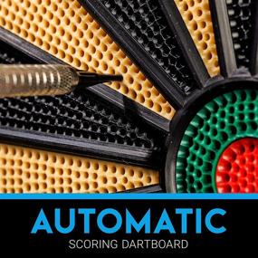 img 1 attached to 🎯 Franklin Sports Electronic Dart Board Sets: Soft Tip Electric Dartboard with Digital Scoreboard - Perfect for Adults and Kids - (6) Darts Included