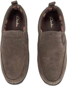 img 1 attached to Clarks Slipper Suede Leather SAB30194A Men's Shoes