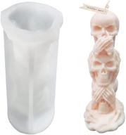 skull candle molds: create unique 3d skull candles with halloween candy molds logo