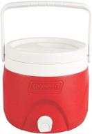 coleman 2 gallon party stacker beverage cooler in vibrant red - chilled refreshments for crowd-pleasing parties! логотип