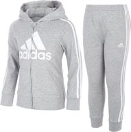 👕 французская куртка с капюшоном для мальчиков от adidas. логотип