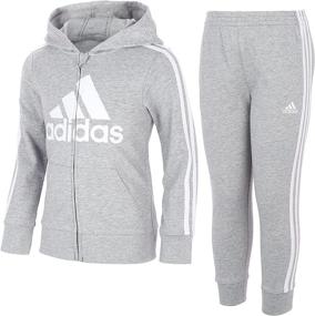 img 4 attached to 👕 Французская куртка с капюшоном для мальчиков от Adidas.