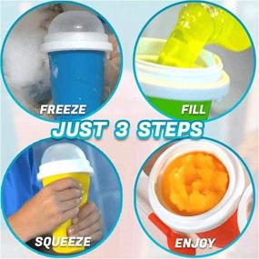 img 2 attached to Quick-Freeze Slushie Maker Cup - TIK TOK Magic Cooling Cup for Frozen Smoothies, Double-Layer Squeeze Cup Slushy Maker, Homemade Milk Shake Ice Cream Maker DIY - Ideal for Children and Family