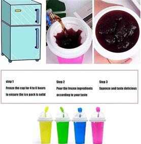 img 1 attached to Quick-Freeze Slushie Maker Cup - TIK TOK Magic Cooling Cup for Frozen Smoothies, Double-Layer Squeeze Cup Slushy Maker, Homemade Milk Shake Ice Cream Maker DIY - Ideal for Children and Family