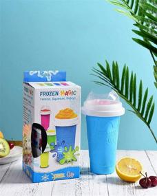 img 3 attached to Quick-Freeze Slushie Maker Cup - TIK TOK Magic Cooling Cup for Frozen Smoothies, Double-Layer Squeeze Cup Slushy Maker, Homemade Milk Shake Ice Cream Maker DIY - Ideal for Children and Family