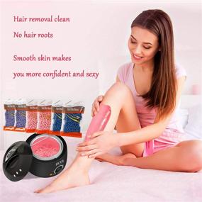 img 3 attached to 🌟 FICUS Waxing Kit: Ultimate Hair Removal Solution with Wax Warmer for Women and Men - At-Home Body, Leg, Armpit, Eyebrow, and Bikini Waxing, Complete with Hard Brazilian Beans