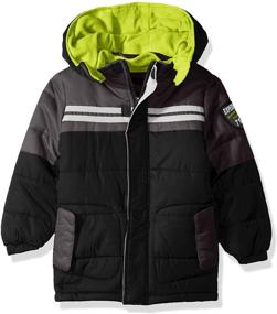 img 1 attached to 🧥 iXtreme Boys' Colorblock Expedition Puffer: Durability, Style, and Warmth Combined