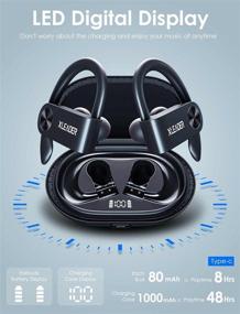 img 3 attached to XLeader Sport3 Pro: Водонепроницаемые HiFi Bluetooth наушники со временем работы 48 часов - Идеально подходят для бега, тренировок и фитнеса.