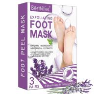 👣 lavender-scented foot peeling mask: exfoliating callus peel booties for soft, callus-free feet logo