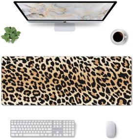 img 3 attached to Leopard Print Desk Pad 31