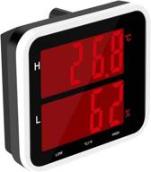 🌡️ kwanwa indoor thermometer hygrometer: led digital monitor for temperature and humidity with gauge логотип