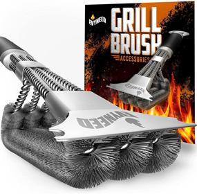 img 4 attached to 🔥 3-in-1 Stainless Steel Grill Brush: Heavy Duty Cleaner, Scraper, and Bottle Opener