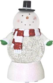 img 1 attached to ❄️ 7.5 Inch LED Snowman Swirl Glitter Dome: Festive Decorative Snow Globe for Tabletop
