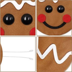 img 1 attached to 🎄 Christmas Wreath Attachments: Gingerbread Man Embellishment Kit for Holiday DIY Wreath Decorations - Plush Hanging Welcome Sign, Head, Hands, Legs - Perfect for Xmas Home Party & Outdoor Décor