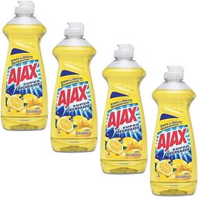 img 1 attached to 🔆 Efficient Cleaning Power: Ajax Super Degreaser Dish Liquid, Lemon, 12.6 fl oz (4-Pack)