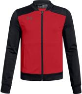 stylish graphite boys' clothing: under armour challenger jacket - ultimate jacket & coat for fashionable kids logo