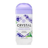 🌿 crystal aluminum-free natural deodorant: lavender & white tea - 2.5 ounce - gentle odor protection logo