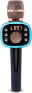 🎤 carpool karaoke the mic 2.0 2021: wireless bluetooth mic with voice changing effects, duet options & rose gold finishing logo