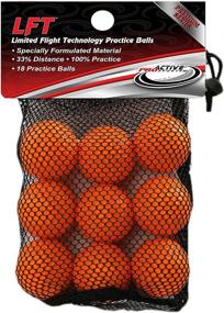 img 1 attached to 🏌️ Enhance Your Golf Skills with LFT Limited Flight Technology Practice Golf Balls (18 Orange Soft Balls)