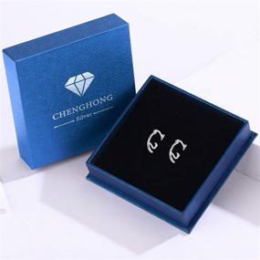 img 1 attached to Stunning 925 Sterling Silver Earrings: Perfect Jewelry Gifts for Women and Girls by CHENGHONG