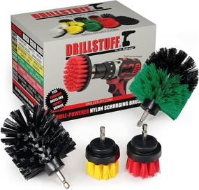 img 4 attached to 🧽 Ultimate Cleaning Combo: Power Scrubbing Brush Set for Drill - Ideal for Shower, Concrete, Kitchen & BBQ Grill