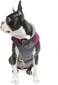 img 2 attached to Gooby - Small Dog Trekking Fleece-Lined Jacket with Water-Resistant Shell and Leash Ring