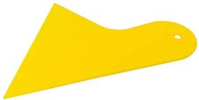 img 2 attached to 🛠️ GUGUGI 4-Pack Yellow Plastic Scraper Tool - Car Vinyl Wrap Squeegee Window Film Squeegee for Removing Air Bubbles, Glass Decals Removal