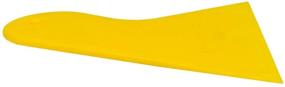 img 1 attached to 🛠️ GUGUGI 4-Pack Yellow Plastic Scraper Tool - Car Vinyl Wrap Squeegee Window Film Squeegee for Removing Air Bubbles, Glass Decals Removal