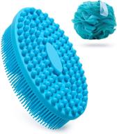 🚿 amazerbath silicone body scrubber - exfoliating shower scrubbers with soft bristles for scalp massage, easy to clean silicone loofah, lathers well logo