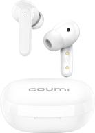 🎧 coumi wireless earbuds active noise cancelling - anc transparency mode, 6 mics, ipx7 waterproof, bluetooth 5.2 - deep bass, clear calls, usb-c charge logo