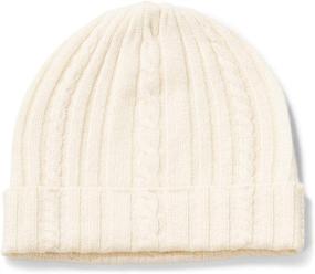 img 2 attached to Fishers Finery Women's Cable Knit 🧣 Cashmere Hat: 100% Pure, Super Soft & Cuffed