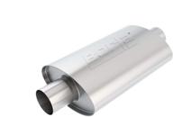 🏎️ borla 40941 xr-1 oval stainless sportsman racing muffler - silver, 17-inch logo