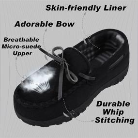 img 2 attached to NCCB Moccasin Slippers: Non-Slip Outdoor Boys' Shoes for Comfy Slippers