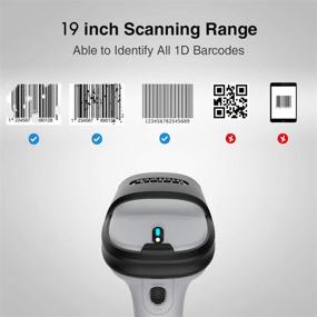 img 3 attached to Efficient and Long-lasting: Inateck Bluetooth Barcode Scanner with 15 Days Battery Life, 35m Range, and Automatic Fast Scanning Capability (BCST-70)