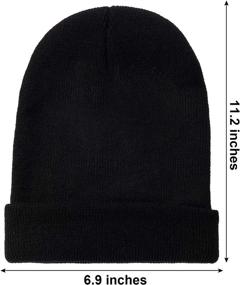 img 3 attached to SATINIOR Pieces Beanies Weather Sapphire Outdoor Recreation