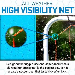 img 1 attached to ⚽️ Enhance Your Soccer Training with the Franklin Sports Replacement Soccer Rebounder Net & Bungees