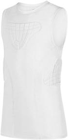 img 4 attached to TUOYR Compression Sleeveless Protective Basketball（4 Pad） Sports & Fitness and Other Sports