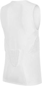 img 3 attached to TUOYR Compression Sleeveless Protective Basketball（4 Pad） Sports & Fitness and Other Sports